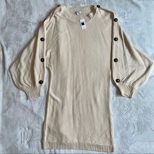 Bump Biddy Sweater Dress - Ivory